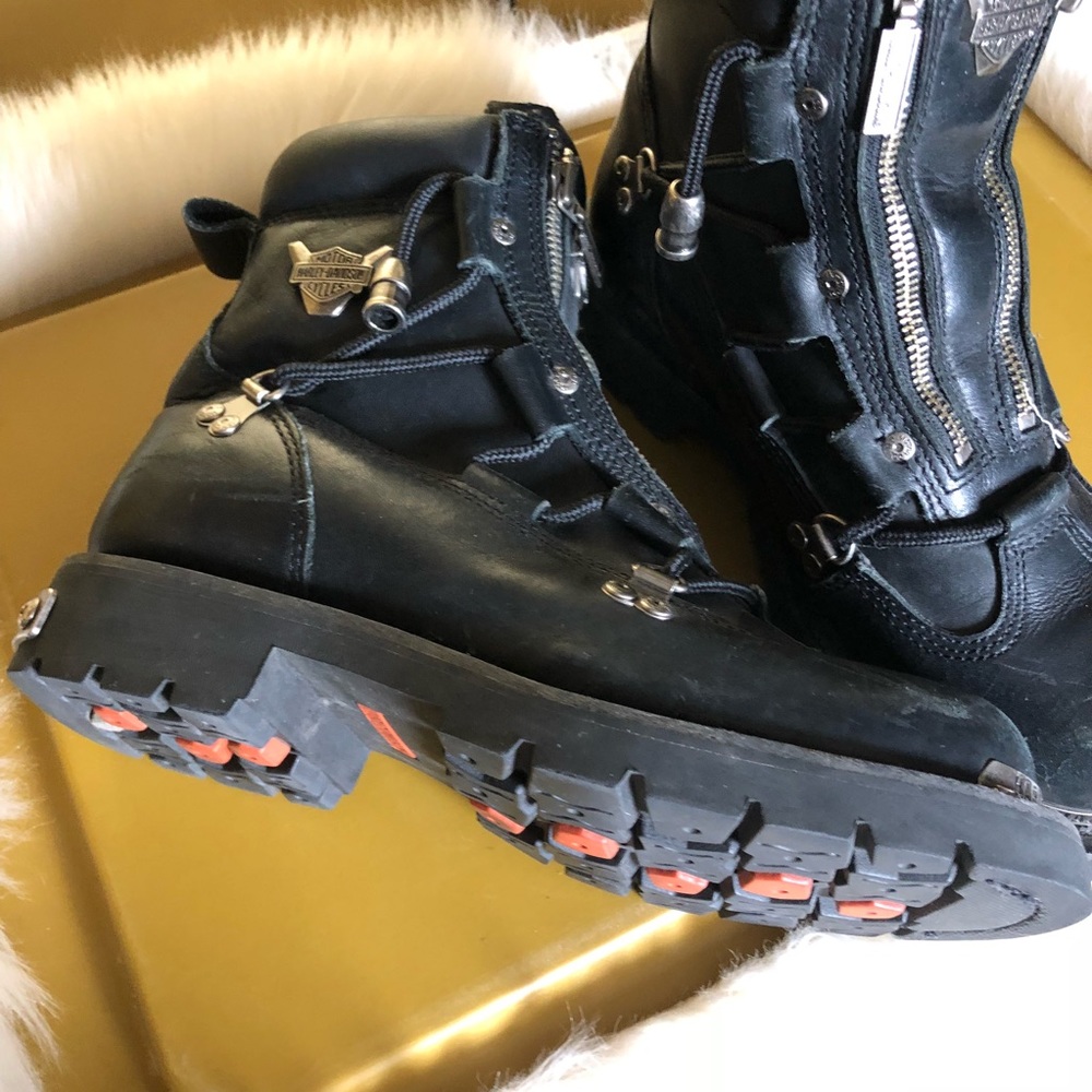 Harley Davidson brake light riding boots